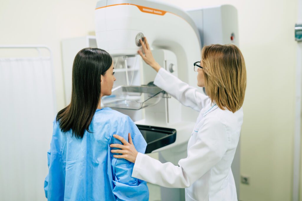 Breast cancer screening mammography
